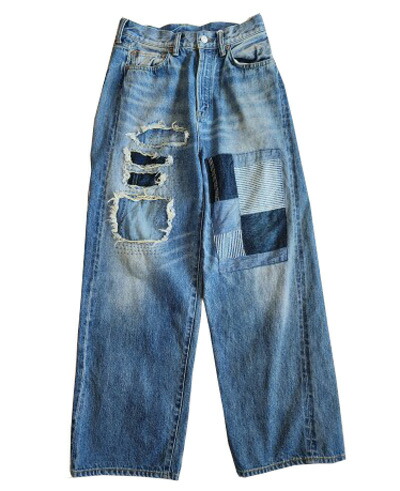 【新作】【2026\u0027SS】【DENIM DUNGAREE】12薬局衡オンスHOMEMADEデニムリメイク LPN  (02) (ジーンズ＆ダンガリー）