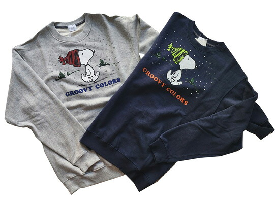 【SALE30%】【GROOVY COLORS / 2025\u0027AW】裏毛 SNOW SNOOPY 流汗 (MM) (フィス)