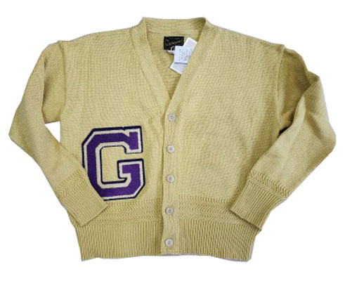 【SALE】【2023AW /GO TO HOLLYWOOD/ゴートゥーハリウッド】Glitter Letterd Cardigan(LL/ベージュ)
