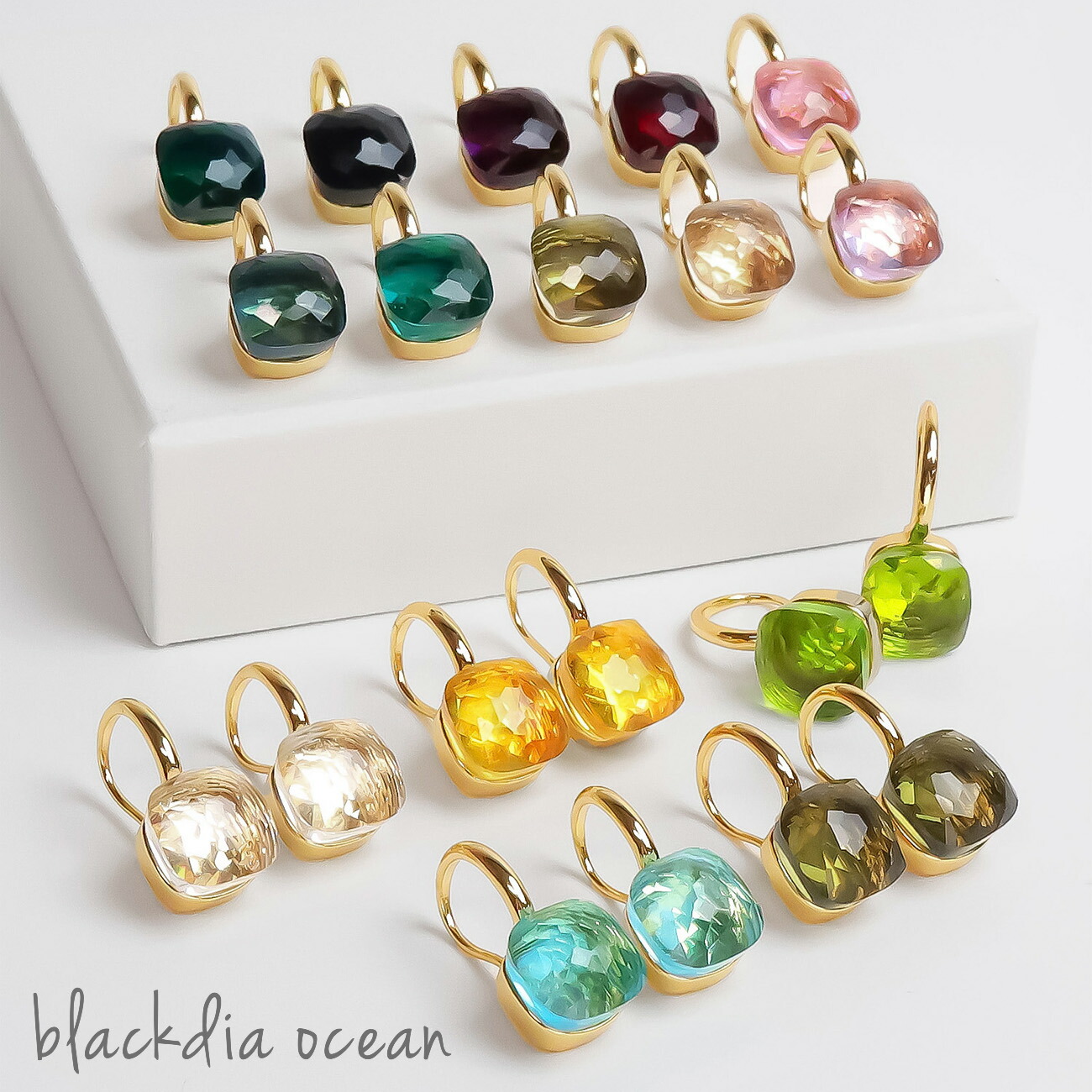 楽天市場】ピアス レディース クリスタルガラス クォーツ クォーツ