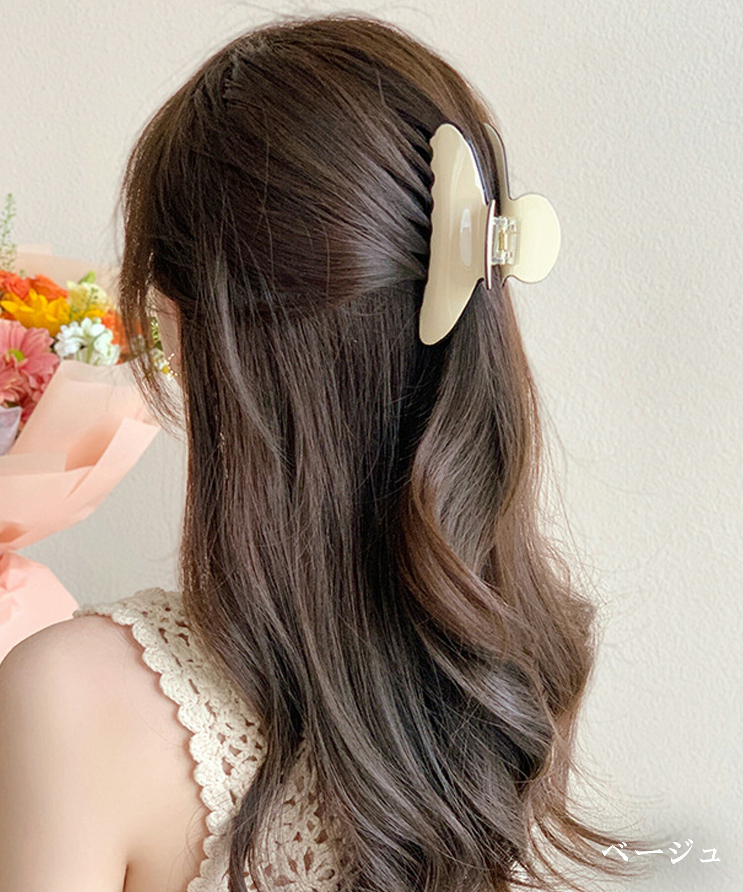 【10/1まで最大30%OFFクーポン+1780円→1390円セール】【定形外郵便】ヘアクリップ クリップ バンスクリップ ハーフアップ 髪留め パイピング 縁取り バイカラー 大きめ しっかり留まる ボリューム 髪飾り レディース かわいい 人気 まとめ髪 簡単 とめるだけ トレンド 大人