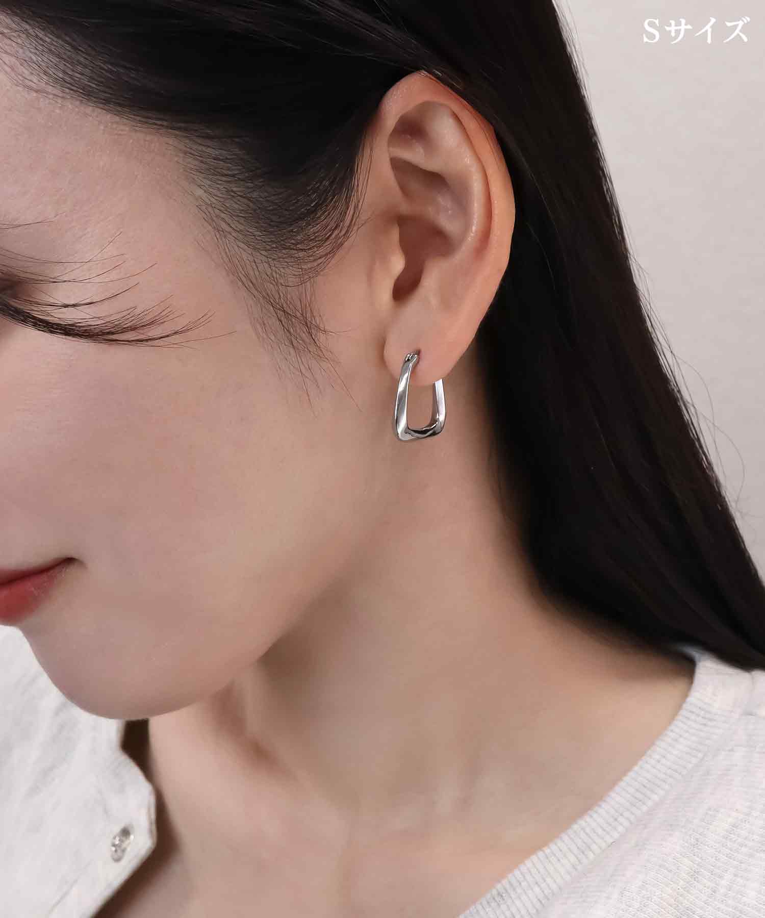 ピアス フープピアス イヤリング 金属アレルギー 対応 ニッケルフリー 