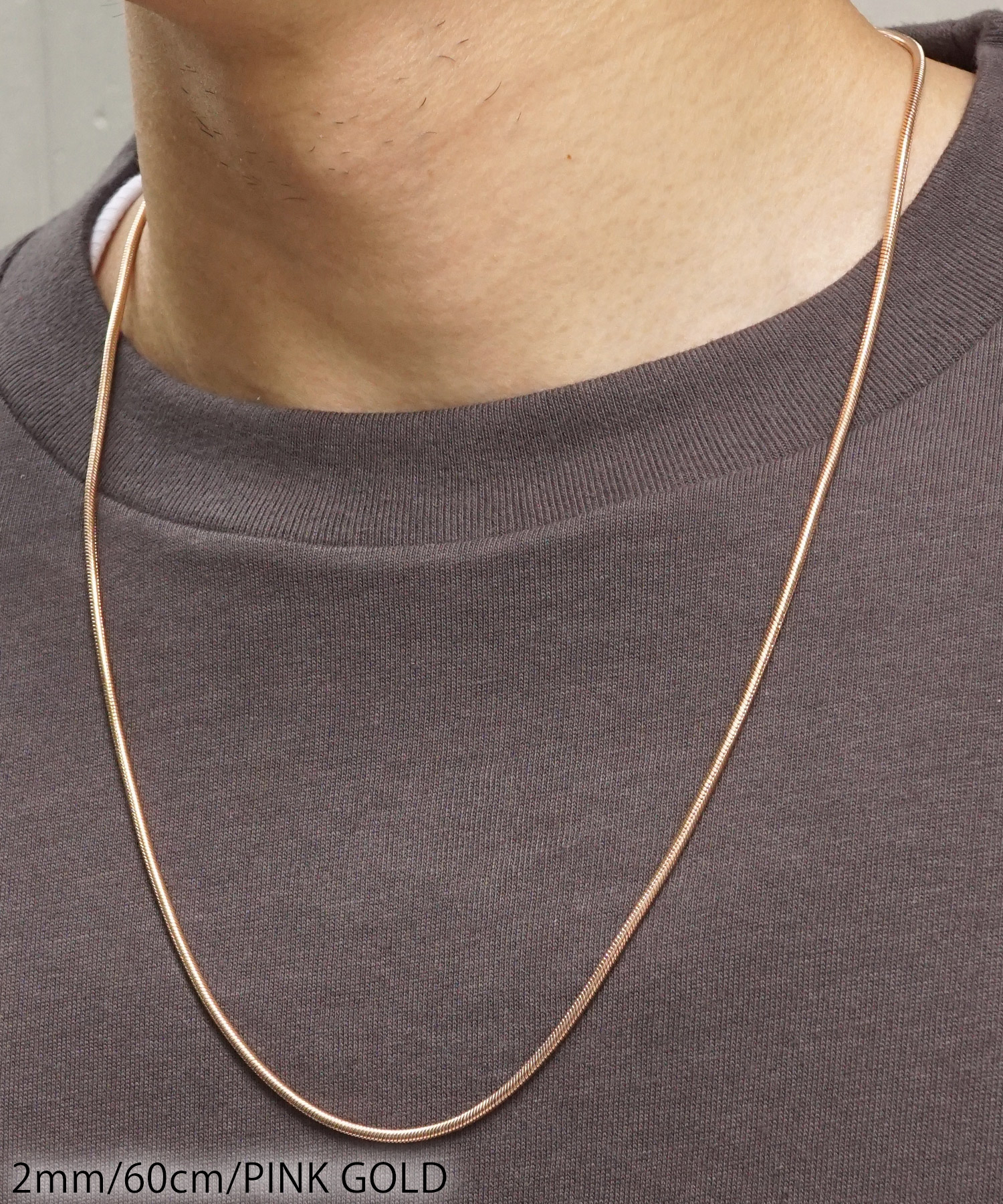 ネックレス メンズ レディース スネーク チェーン SBG 金属アレルギー 対応 サージカルステンレス 18K GP ゴールド シルバー ブラック ピンクゴールド 幅 1mm 2mm 3mm 4mm 長さ 40cm 45cm 50cm 60cm メンズジュエリー・アクセサリー | antiguaboreal.com