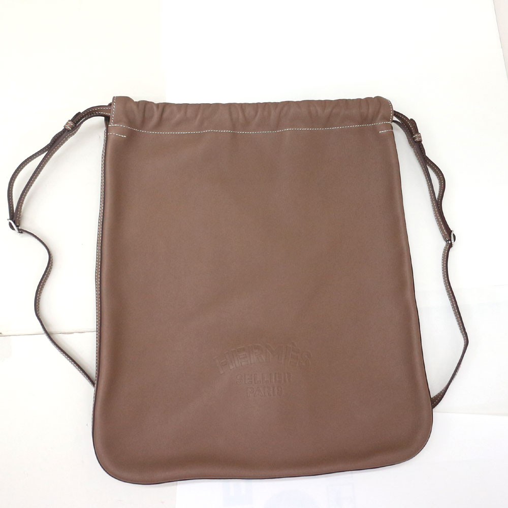 エルメス   ブリダド 背嚢 うしろ側容器に並べる HERMES エバーカラー/エトゥープ【中古】美品《返品可》【一六銀行見せびらかす】【貨物輸送無料】