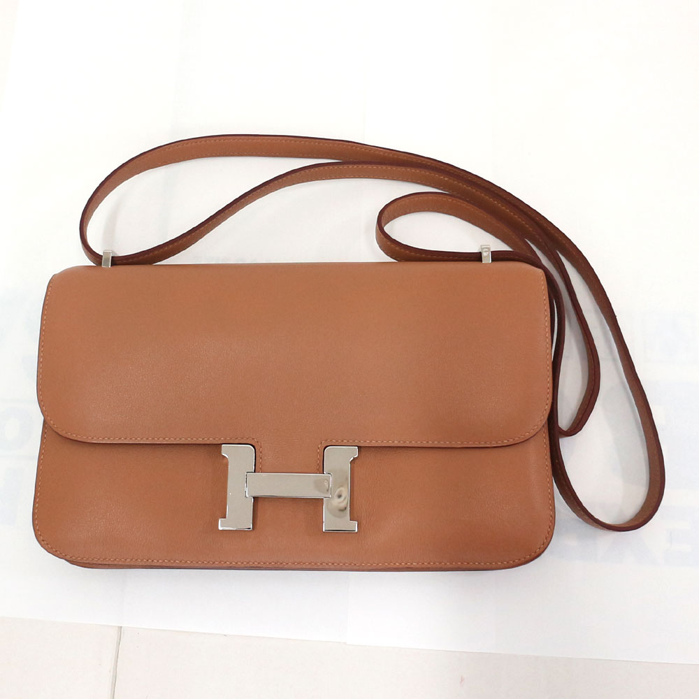 エルメス　コンスタンスエラン スイフト/ビスケット(ビスキュイ)×シルバー金具 Hermes □N刻印 エルメスで磨き済み 【中古】A《返品可》【質屋出品】【送料無料】 672,000円