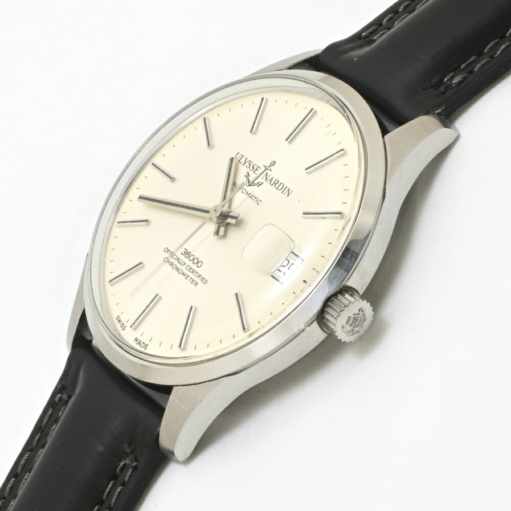 ユリスナルダン 36000 クロノメーター REF.A.261 CAL.NB 11 QU 自動小銃巻 SS  1970年月日 メンズ【中古】価値づけるA+【一六銀行見せびらかす】 URYSSE NARDIN
