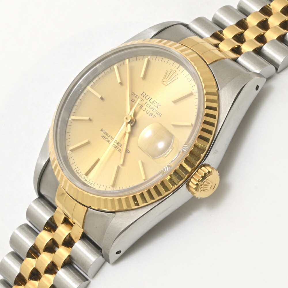 楽天市場】ロレックス ROLEX デイトジャスト 16013 コンビ SS/YG