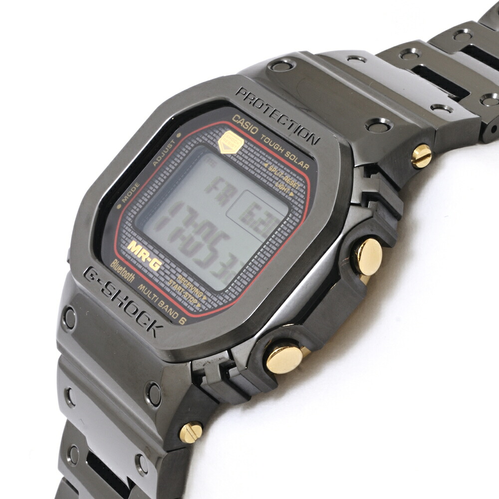 カシオ  G-SHOCK MR-G MRG-B5000B-1JR チタン(DLC上塗り) 移動性繋がり/電磁波ソーラークォーツ メンズ【中古A＋】メンズ【一六銀行見せびらかす】CASIO
