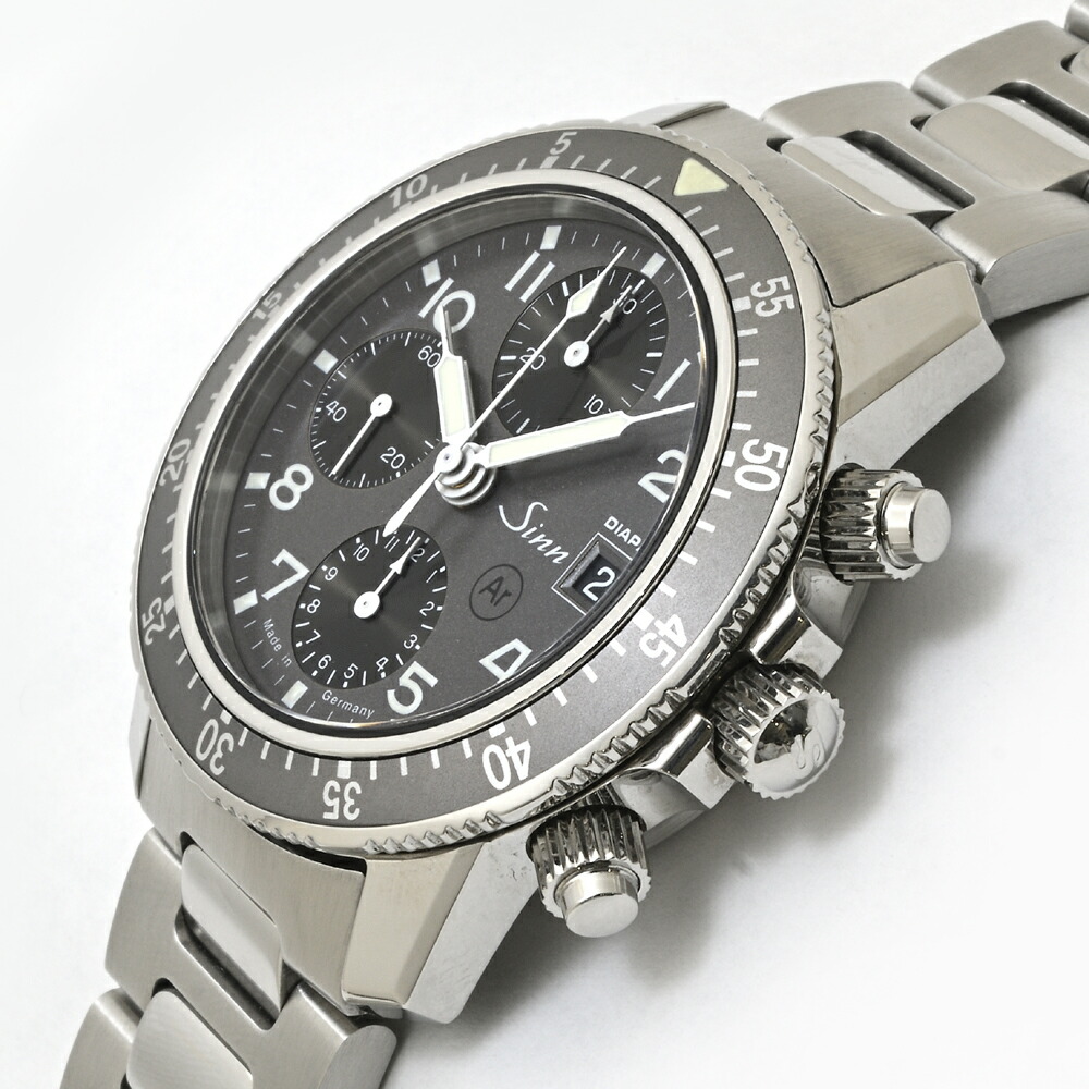 ジン ディアパルクロノ 103.B.SA.DIAPAL 自動巻 SS ブレスタイプ 2013年 メンズ【中古】ランクA【質屋出品】Sinn