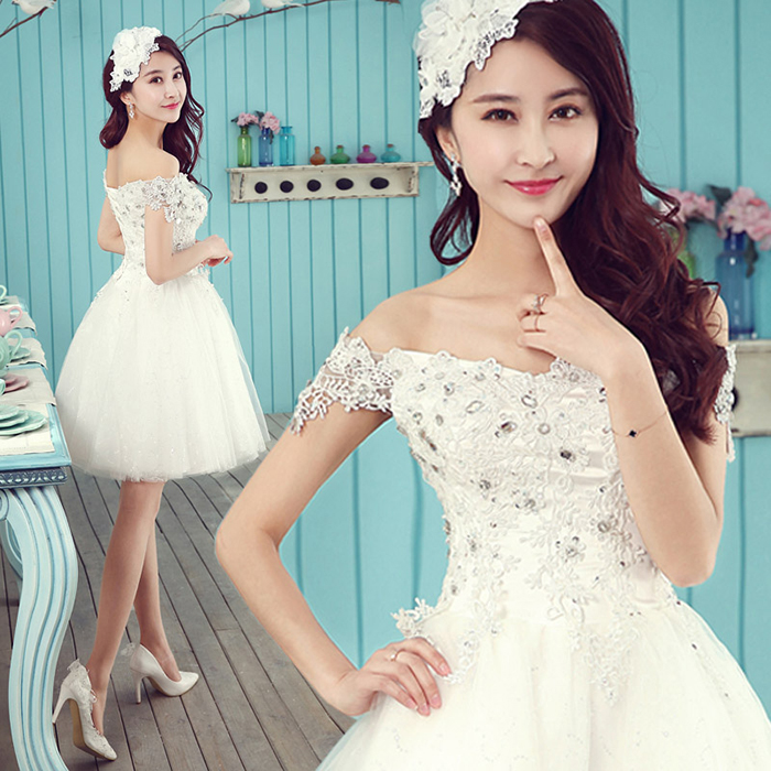 ラスト一点　本日発送　ウェディングドレス　ミニドレス ラスト一点 ウェディングドレス ミニドレス