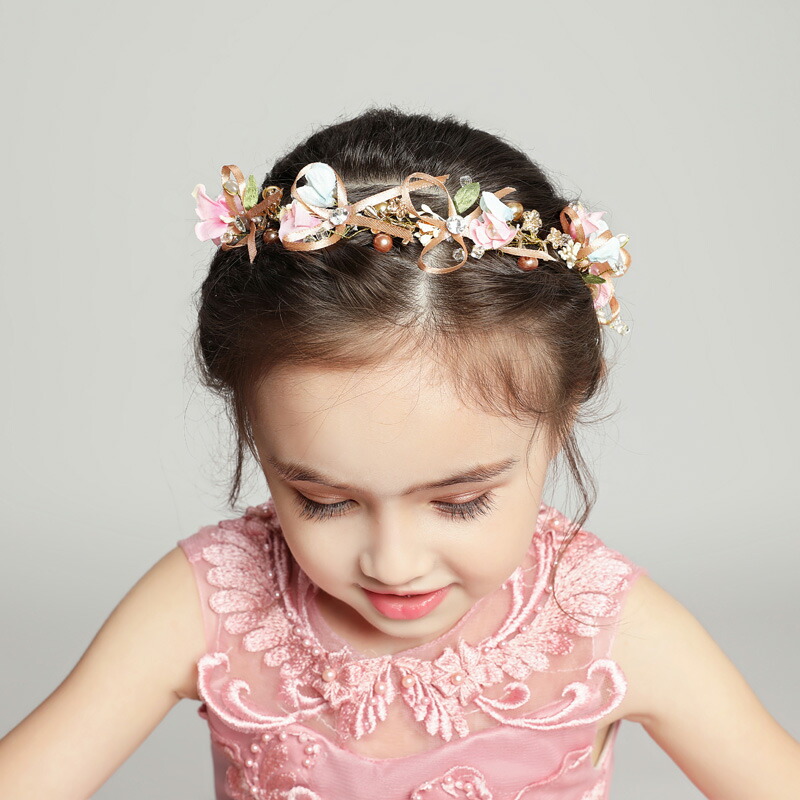 ウェディング 花冠 キッズ ティアラ 子供 ヘッドドレス 花かんむり 結婚式 ウエディング 髪飾り ヘアアクセサリー 花 パーティ 花輪 ヘアアクセ 手作り 造花 フェス 海外旅行 Butlerchimneys Com