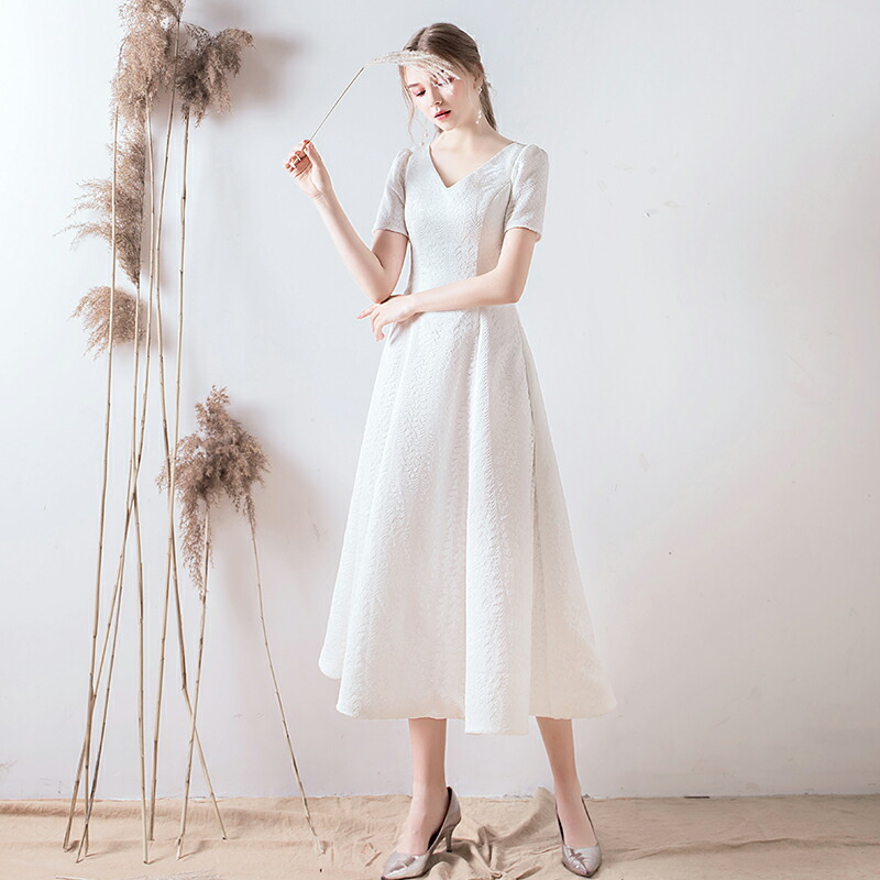 人気の福袋 豪奢な 新品、未使用 ウエディングドレス 半袖 ロングドレス 結婚式 Aラインドレス 花嫁 ドレス ウェディングドレス パーティードレス  二次会 お呼ばれ ブライダル エンパイア ワンピース 演奏会 披露宴 海外挙式 前撮り 大きいサイズ 小きいサイズ 白 wedding ...