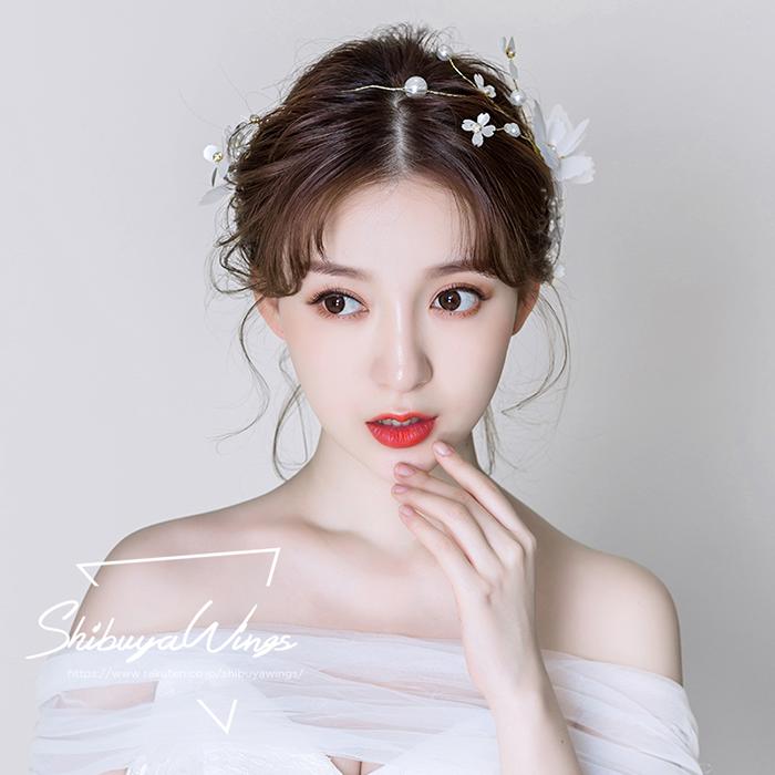 ティアラ 髪飾り ウェディング ウエディング カチューシャ パーティー パール ブライダル ヘアアクセサリー ヘッドドレス 二次会 結婚式 花嫁 海外限定 カチューシャ