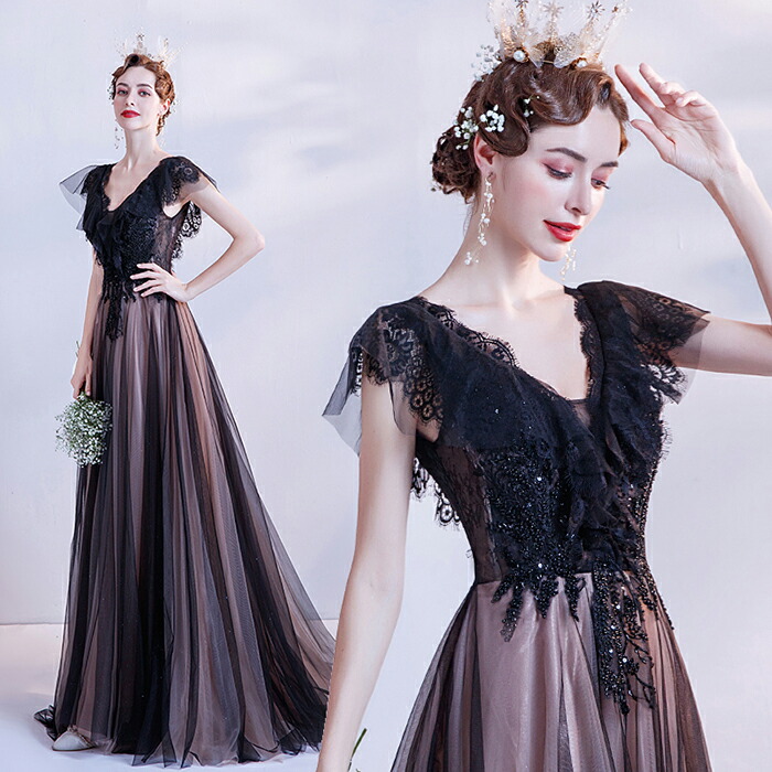 楽天市場】ロングドレス 演奏会 パーティードレス カラードレス