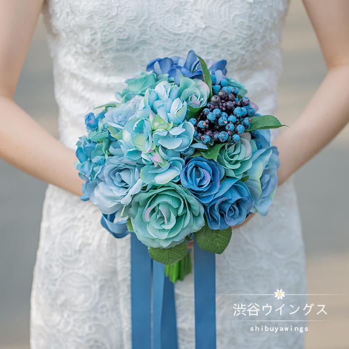 送料無料 楽天市場 ウェディングブーケ 結婚式 ウエディングブーケ 花嫁 ブーケ ブライダルブーケ 造花 ラウンドブーケ 手作り 二次会 渋谷ウイングス 特売 koren Co Il