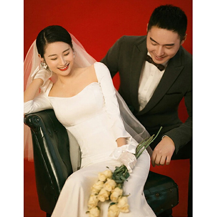 ウェディングドレス 二次会 長袖 ロングドレス 演奏会 ウエディングドレス マーメイドドレス 結婚式 マーメイドライン 花嫁 パーティードレス ワンピース ブライダル エンパイア コンサート 大きいサイズ 小きいサイズ 白 セクシー 発表会 披露宴 海外挙式 Wedding Dress