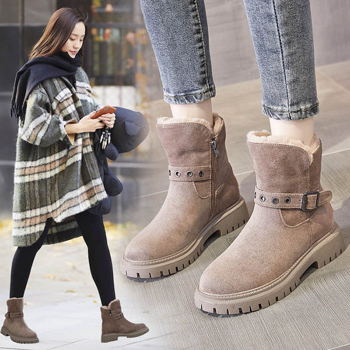 ムートンブーツ レディース 滑らない ショートブーツ スノーブーツ ショート靴 おしゃれ 大きいサイズ 通学 暖かい スノーシューズ 冬靴 防寒 防滑 通勤 かわいい ふわふわ 歩きやすい 痛くない 足が疲れない オシャレ 着痩せ プレゼント 22 5 25cm ブラウン 黒 送料無料