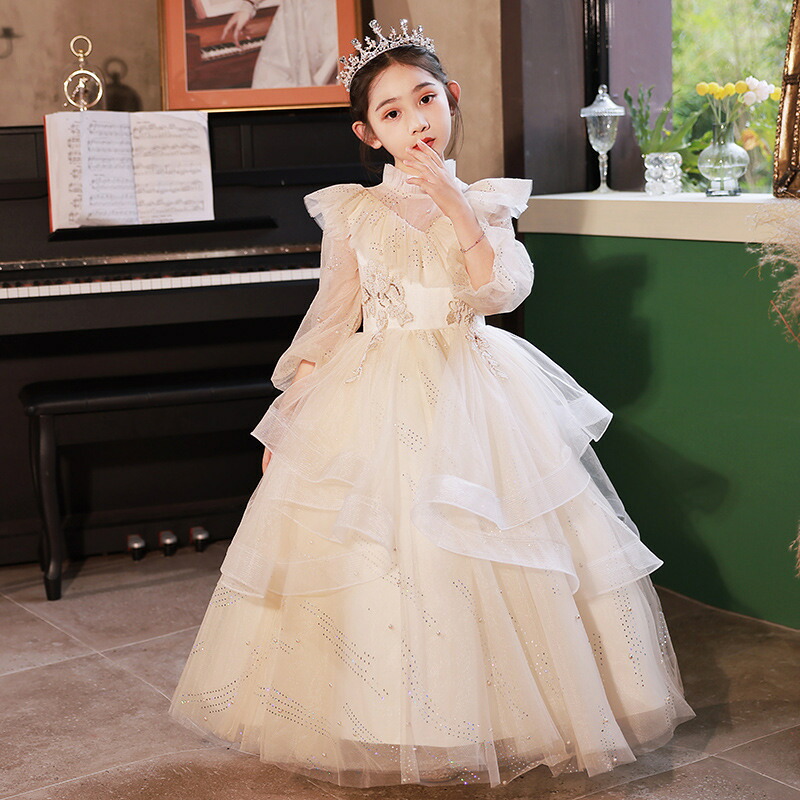 ちびっ子御召しもの キッズ 御坊っちゃん 赤ちゃん御召しもの ロング御召しもの フォーマルドレス 輪っかうしろ帯 御召しもの チュールスカート 衣装 御花うしろ帯 白いこと 白 三鞭酒 袖あり 長袖 お呼ばれ/洋琴告げ知らせる会 華燭の典 掻きならす会 はいり込む式 七五三 生まれ落ちる日 うしろ帯 春夏秋冬 飛び切り 100-160コマーシャル