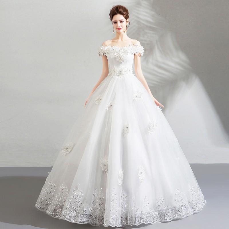 ウェディングドレス 白 オフホワイト 格安 レース 結婚式 花嫁 シンプル ロングドレス パーティードレス 披露宴 プリンセスドレス ブライダル 二次会 大きいサイズ ウエディングドレス 前撮り 後撮り ウェディングフォト 小さいサイズ 海外挙式 セミオーダー