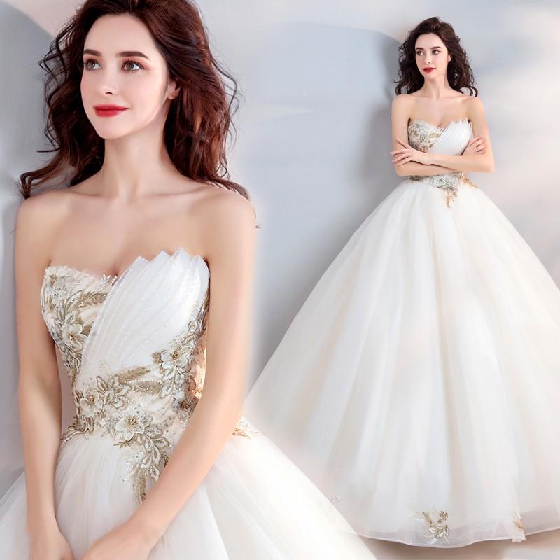 ウェディングドレス 花嫁 ウエディングドレス 格安 ブライダル wedding dress 刺繍スカート 結婚式 プリンセスラインドレス 二次会 パーティードレス 披露宴 前撮り 後撮り ウェディングフォト 大きいサイズ 小さいサイズ 海外挙式 セミオーダー