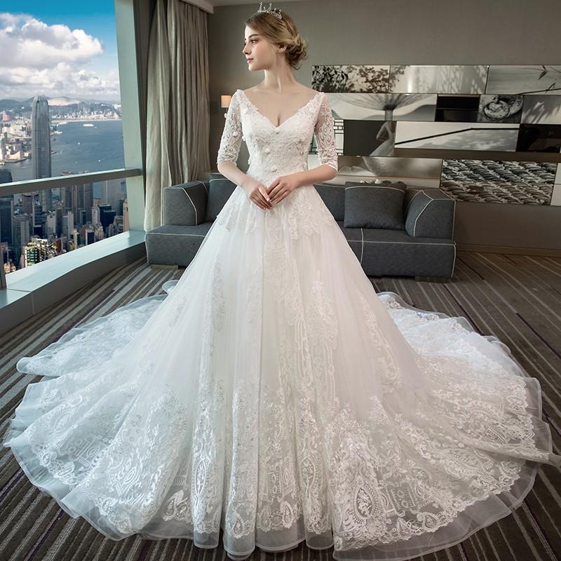 ウェディングドレス マタニティドレス エンパイア マタニティ 白 オフホワイト 安い 五分袖 結婚式 花嫁 ロングドレス 二次会 パーティードレス披露宴 wedding dress ウエディングドレス 前撮り 後撮り 大きいサイズ 小さいサイズ 海外挙式