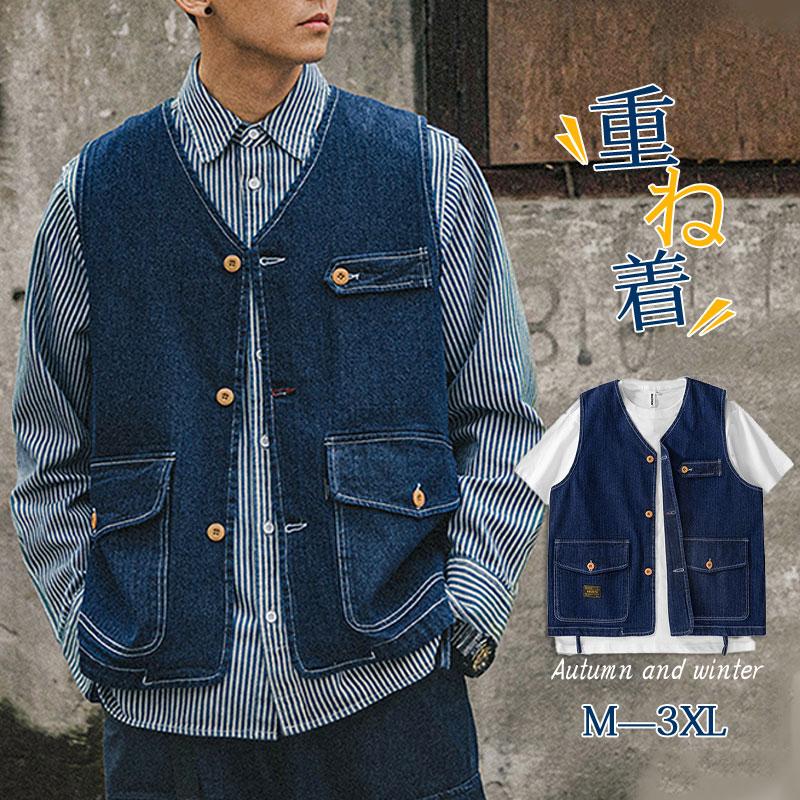 楽天市場】デニムベスト メンズ ジレベスト ヴィンテージ アメカジ