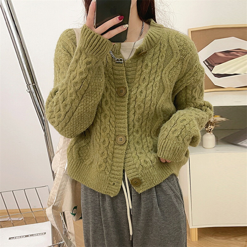 YETI ハンドニットカーディガン　手編み　ヴィンテージ ケーブルニット YETI ハンドニットカーディガン 手編み ヴィンテージ ケーブルニット