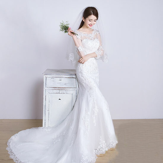 楽天市場】マーメイドラインドレス ウエディングドレス 花嫁