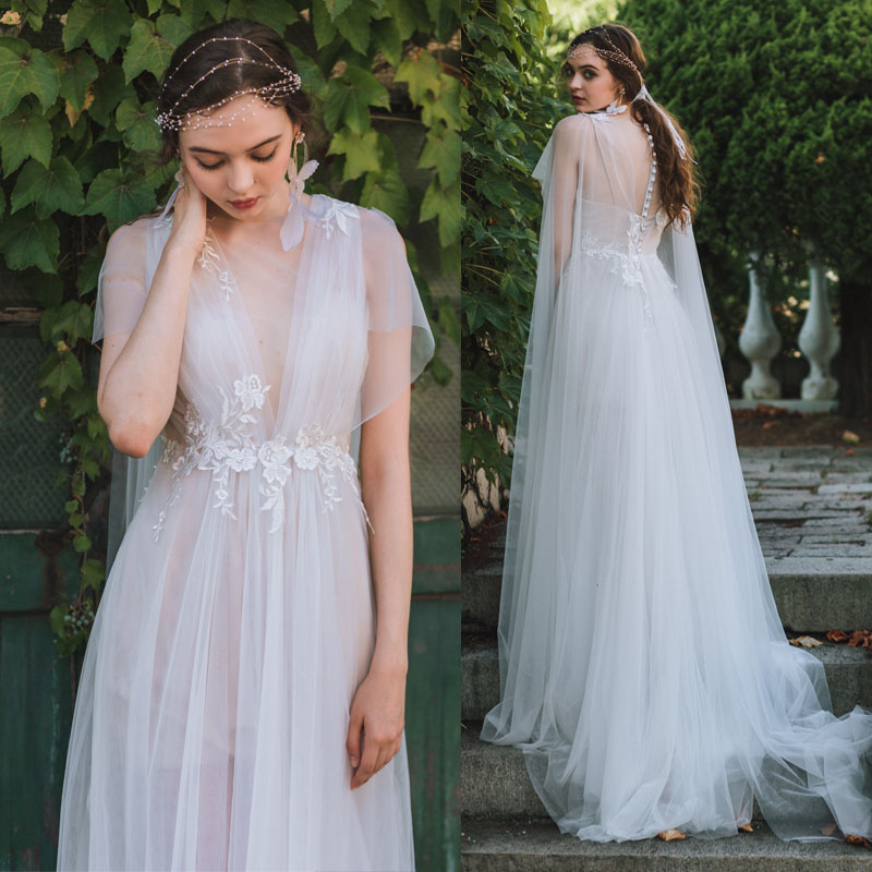 ウェディングドレス 花嫁 ブライダル ロングドレス 二次会 wedding dress トレイン付き フォトウェディング ウエディングドレス 透視チュール スレンダードレス 優雅感 披露宴 前撮り 後撮り 演奏会 小さいサイズ 大きいサイズ 海外挙式 ウェディングフォト お色直し 教会式｜渋谷ウイングス