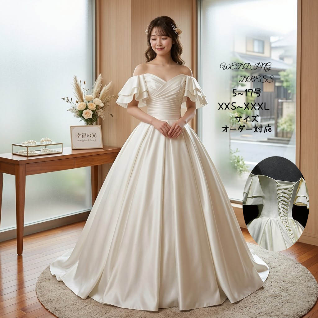 華燭の典御召しもの 姫御前伝達ルート 繻子 ウェディングドレス ロング御召しもの オフショルダー 半袖 ロングギア 編み上げ 白いこと 白 晴れ晴れしい 晴れ晴れしい 購入注文お手伝いさん 外国で挙式 花嫁御寮 レディース 雅びやか 成年者好いたらしい 映画化 華燭の典 交歓会 前撮り 大大聖堂 告げ知らせる会 一こま