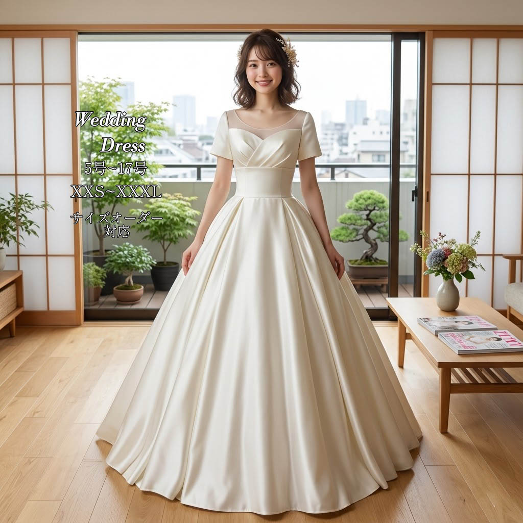 華燭の典御召しもの 姫御前伝達ルート 繻子 ウェディングドレス ロング御召しもの Vのど首 半袖 ロングギア 編み上げ 白いこと 白 晴れ晴れしい 晴れ晴れしい 購入注文お手伝いさん 外国で挙式 花嫁御寮 レディース 雅びやか 成年者好いたらしい 映画化 華燭の典 交歓会 前撮り 大大聖堂 旅人宿華燭の典