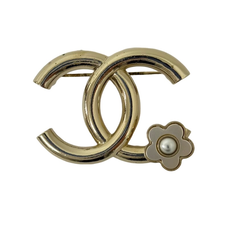 楽天市場】シャネル CHANEL ブローチ カメリア シルバー 金属
