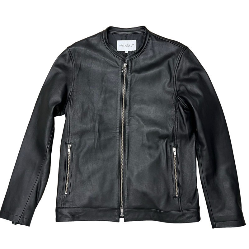 e*o様 【希少】 ユナイテッドアローズ 完売品 ライダース レザー ダブル L WEB限定 WARDROBE SMART】 シープ ダブル ライダースジャケット