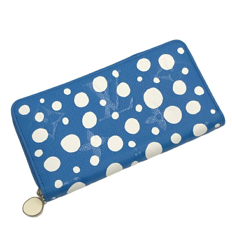 ❣️草間彌生　財布　美中古　ブルー　パンプキンドット　超お買い得‼️ 草間彌生 財布 美中古 ブルー パンプキンドット モノグラム 希少