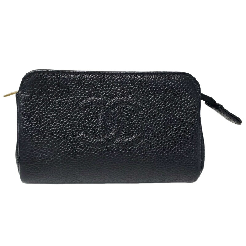 楽天市場】CHANEL シャネル ココマーク キャビアスキン ミニポーチ
