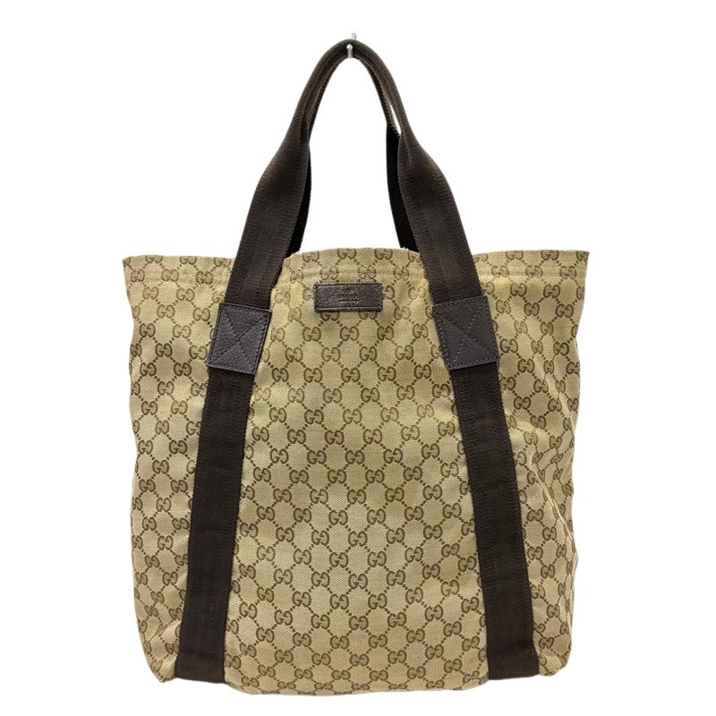 GUCCI ベージュ キャンバス トートバッグ 中古・古着通販】GUCCI (グッチ) キャンバストートバッグ
