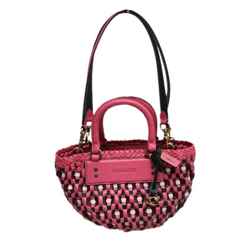 楽天市場】COACH コーチ かごバッグ SM STRAW PTOTE CQ788