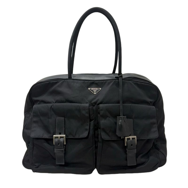 楽天市場】PRADA プラダ ナイロンハンドバッグ ブラック 黒 レディース