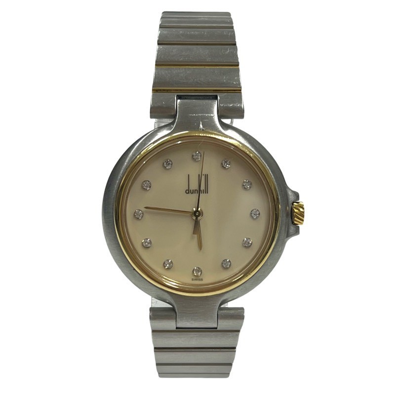 dunhill ダンヒル クォーツ ローマ数字 ゴールド 腕時計 電池交換済み dunhill ダンヒル クォーツ ローマ数字 ゴールド 腕時計 電池