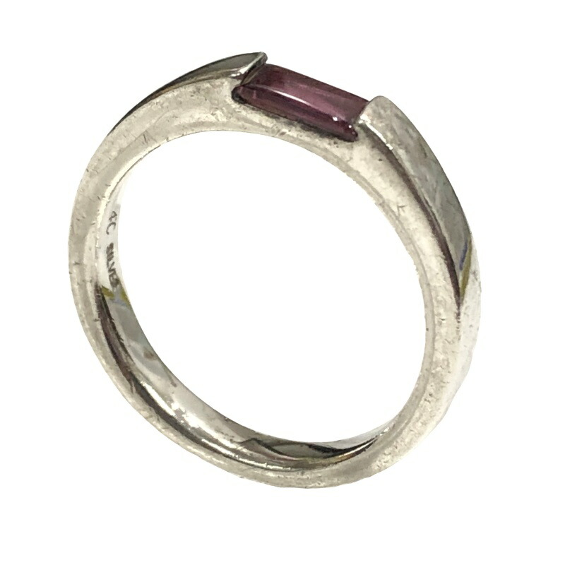 楽天市場】4℃ ヨンドシー K10 SILVER 3連 リング 指輪 8.5号 10金