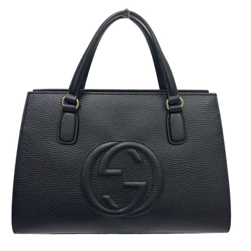 楽天市場】（美品）グッチ GUCCI ソーホー 2way ハンドバッグ 黒