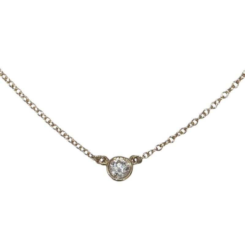 TIFFANY ティファニー ネックレス バイザヤード K18 全長 約41cm 1.8g アクセサリー ジュエリー 【中古】 52601K189｜質屋アシスト店