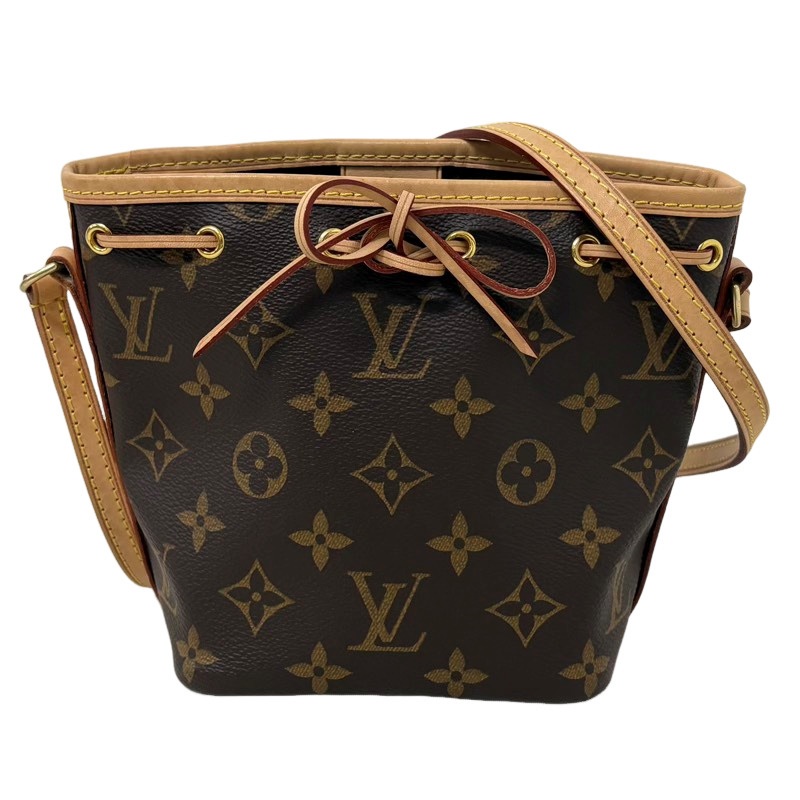 LOUIS VUITTON ルイヴィトン ナノ ノエ M41346 ブラウン モノグラム ショルダーバッグ レディース 【中古】 22602K212｜質屋アシスト店