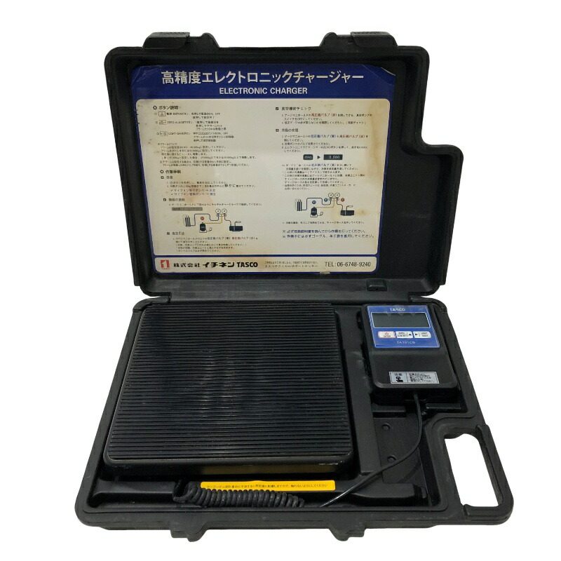イチネンTASCO 高正確性エレクトロニックチャージャー TA101CB 位置づける備品 黒いこと DC9V 通電突きとめる済 【中古】 22602K483