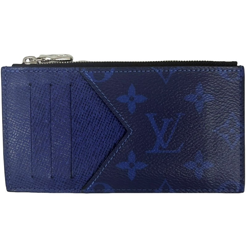 LOUIS VUITTON ルイヴィトン フラグメントケース M30270 青色 タイガラマ コインケース メンズ 【中古】 42602K297 メンズコインケース-財布・ケース-バッグ・小物・ブランド雑貨
