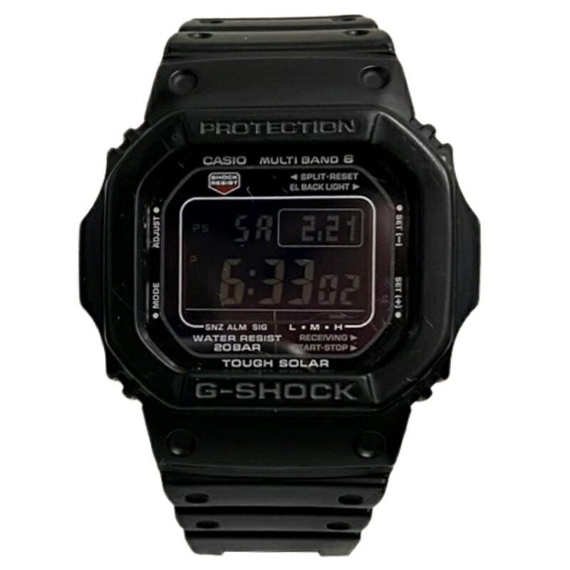 CASIO カシオ G-SHOCK GW-M5610U-1BJF ウオッチメンズ ソーラー電磁波石英 黒いこと文字記号盤 動くこと品 【中古】 32602K187