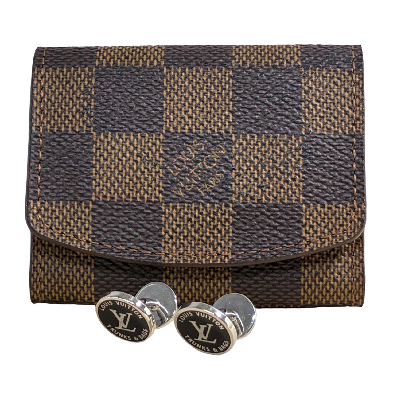 LOUIS VUITTON ルイヴィトン カフリンク・LVアワード M00912 黒いこと エナメル カフスリンク メンズ 【中古】 12603K141