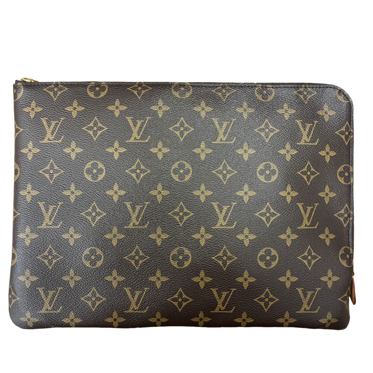 LOUIS VUITTON ルイヴィトン エテュイ ヴォワヤージュGM M43442 赤銅色 モノグラム クラッチペダル御徒面子 メンズ 【中古】 12603K219