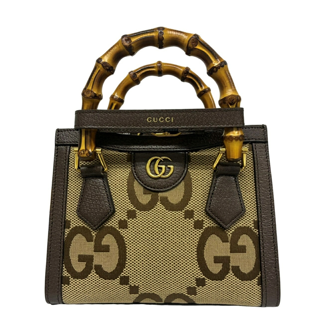 GUCCI グッチ ジャンボGG スモール 655661 赤銅色 帆布（キャンヴァス） 2WAY御徒面子 レディース 【中古】 42603K277