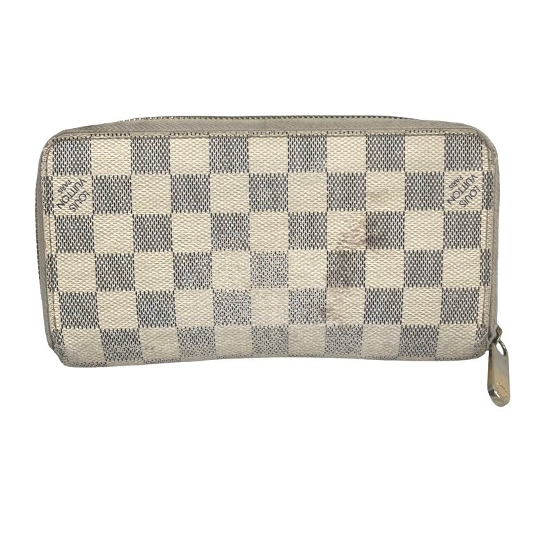 LOUIS VUITTON ルイヴィトン ジッピー・ウォレット N41660 ホワイト ダミエ アズール 長財布 レディース 【中古】 52602K151｜質屋アシスト店